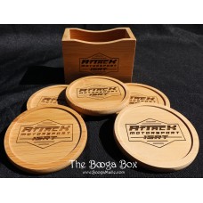 Attack Motorsport Bamboo Coasters