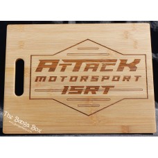 Attack Motorsport Large Cutting Board w/ Cut in Handle Attack Motorsport Large Cutting Board w/ Cut in Handle