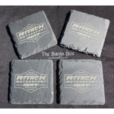 Attack Motorsport Slate Coasters