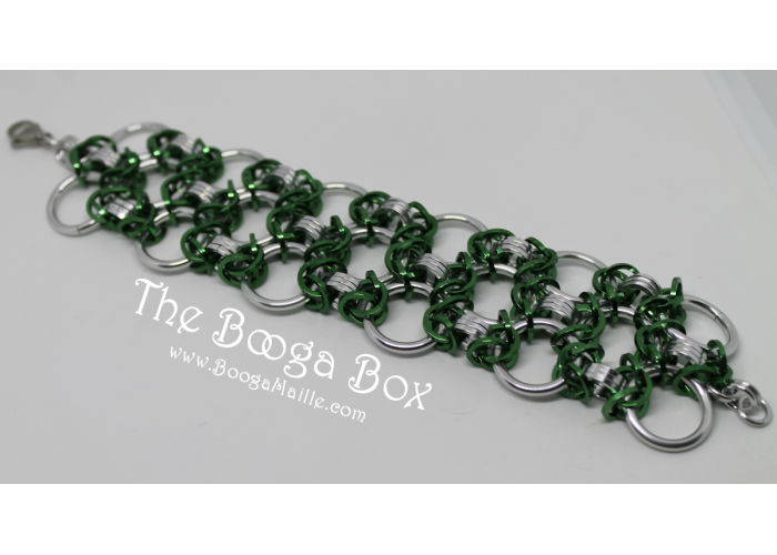 Stepping Byzantine Cuff Bracelet - Anodized Aluminum