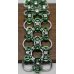 Stepping Byzantine Cuff Bracelet - Anodized Aluminum