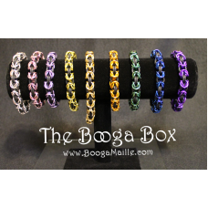 Byzantine Large Stretchy Bracelet - Anodized Aluminum