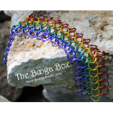 European 4-1 Rainbow Cuff Bracelet Medium - Anodized Aluminum European 4-1 Rainbow Cuff Bracelet Medium - Anodized Aluminum