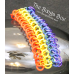 European 4-1 Rainbow Stretchy Cuff Bracelet Medium - Anodized Aluminum