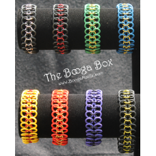 European 4-1 Stretchy Bracelet Medium - Anodized Aluminum European 4-1 Stretchy Bracelet Medium - Anodized Aluminum