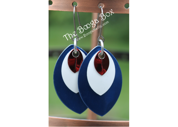 3 Scales Earring - Anodized Aluminum