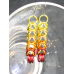 Box Chain Earrings - Anodized Aluminum Box Chain Earrings - Anodized Aluminum