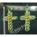 Cross Earrings - Anodized Aluminum Cross Earrings - Anodized Aluminum