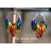 Hanging Rings Earrings - Anodized Aluminum Hanging Rings Earrings - Anodized Aluminum