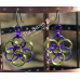Helm Circle Earrings - Anodized Aluminum Helm Circle Earrings - Anodized Aluminum