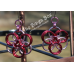 Helm Circle Earrings - Anodized Aluminum Helm Circle Earrings - Anodized Aluminum