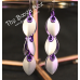 Small Dangle Scale Earrings – Anodized Aluminum Small Dangle Scale Earrings – Anodized Aluminum