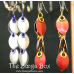 Small Dangle Scale Earrings – Anodized Aluminum Small Dangle Scale Earrings – Anodized Aluminum