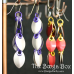 Small Dangle Scale Earrings – Anodized Aluminum Small Dangle Scale Earrings – Anodized Aluminum