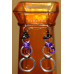 Snowman Earrings - Anodized Aluminum