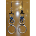 Snowman Earrings - Anodized Aluminum