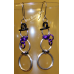 Snowman Earrings - Anodized Aluminum