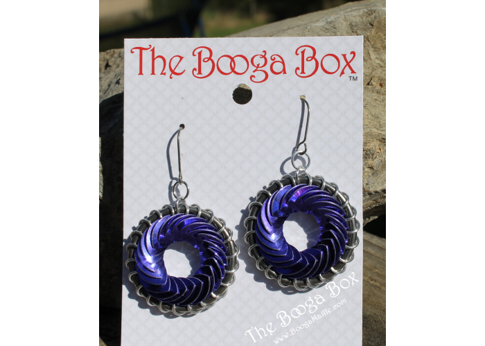 Tiny Turbine Earrings - Anodized Aluminum Tiny Turbine Earrings - Anodized Aluminum