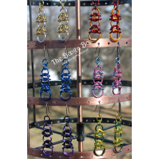 Winged Connections Earrings - Anodized Aluminum