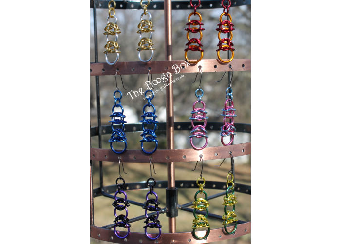 Winged Connections Earrings - Anodized Aluminum Winged Connections Earrings - Anodized Aluminum