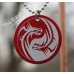 1.5" Round Wrapped Laser Etched Tags - Anodized Aluminum 1.5" Round Wrapped Laser Etched Tags - Anodized Aluminum