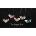 Butterfly Small Etched Necklace - Anodized Aluminum Butterfly Small Etched Necklace - Anodized Aluminum