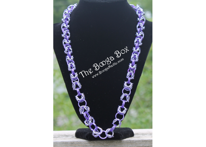 Byzantine Graduated Necklace – Anodized Aluminum Byzantine Graduated Necklace – Anodized Aluminum