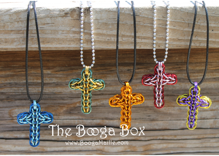 Cross Necklace - Anodized Aluminum