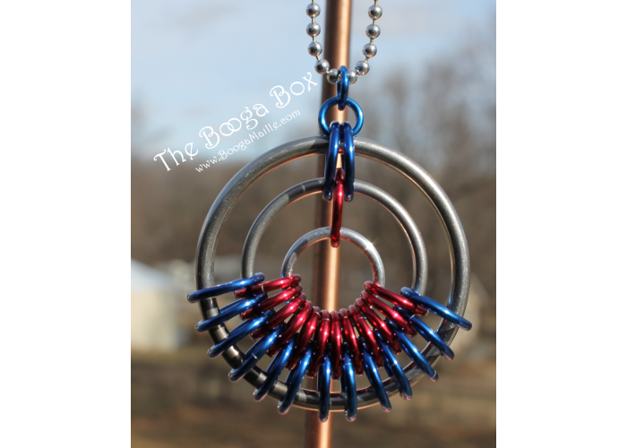 Half Emperor Pendant Necklace - Anodized Aluminum/Stainless Steel Half Emperor Pendant Necklace - Anodized Aluminum/Stainless Steel
