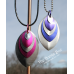 Layered 5 Scale Pendant Necklace - Anodized Aluminum Layered 5 Scale Pendant Necklace - Anodized Aluminum