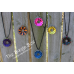 Small Turbine Plastic Scale Necklaces - Anodized Aluminum