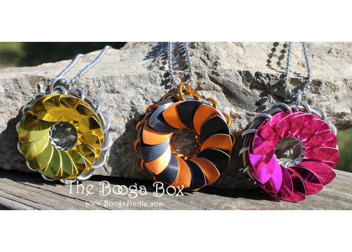 Small Turbine Necklaces - Anodized Aluminum Small Turbine Necklaces - Anodized Aluminum