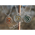 Timey Wimey Swirl Pendent - Stainless Steel/Anodized Aluminum