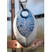 XL Double Damascus Etched Necklace - Anodized Aluminum