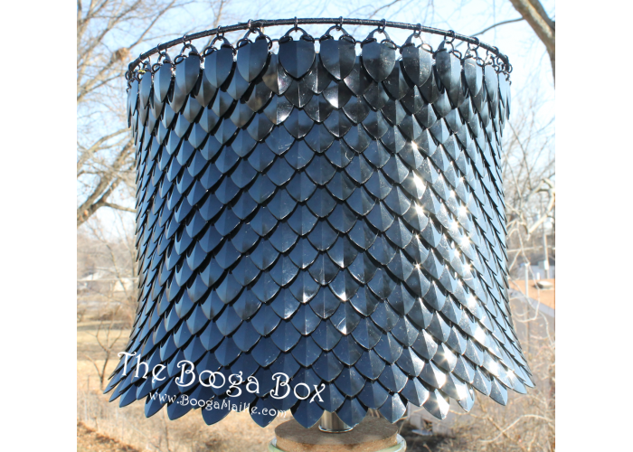 Large Scale Lamp Shade - Anodized Aluminum/Plastic Scales