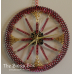 12" Wall Clock Gold and Red- Anodized Aluminum 12" Wall Clock Gold and Red- Anodized Aluminum