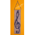 Treble Clef Inlay - Anodized Aluminum Treble Clef Inlay - Anodized Aluminum